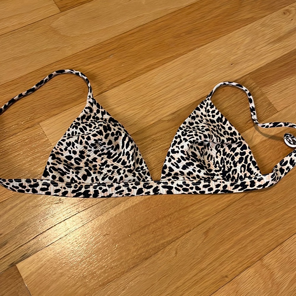 Hollister Cheetah Print Bikini Top